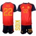 Spanien VM 2026 Isco #22 Hemmatröja Barn